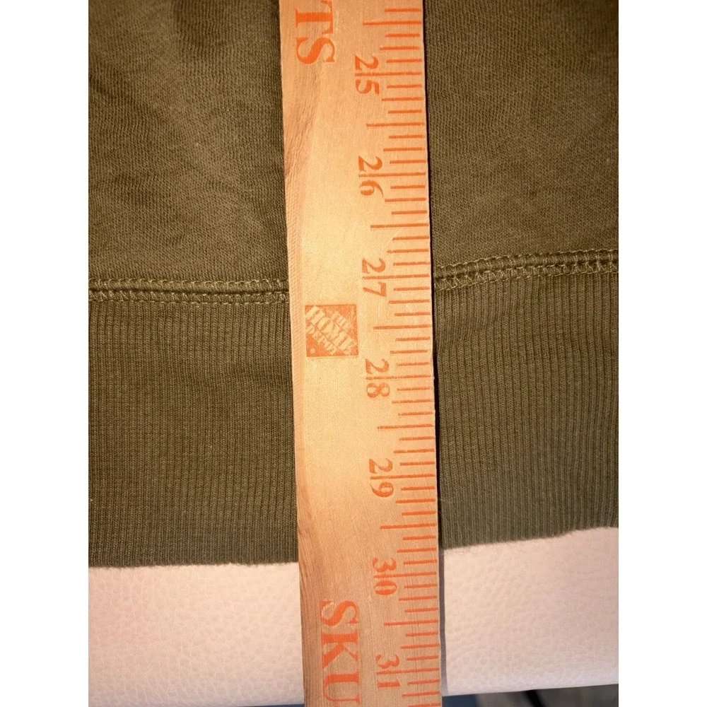 The North Face Mens XL Fleece Crewneck Sweatshirt Army Green